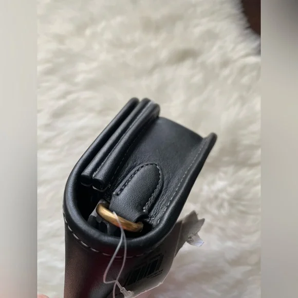 New! Coach Dinky Black Leather Bag - Picture 4 of 9